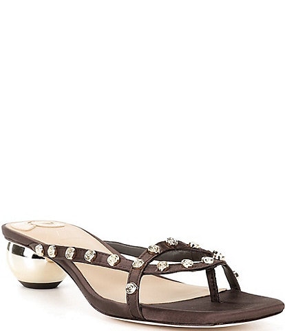 Antonio Melani x. M.G. Style Ridley Satin Studded Dress Sandals