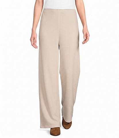 Apricot London Waffle Knit Wide Leg Pull-On Jogger
