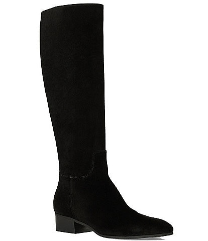 Aquatalia Fuoco Suede Tall Zip Up Boots
