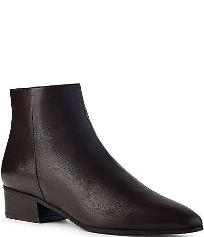 Aquatalia Fuoco Water Resistant Leather Ankle Booties