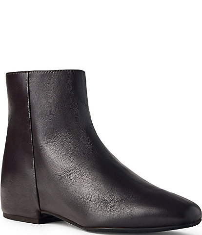 Aquatalia Ulyssa Leather Hidden Wedge Ankle Booties