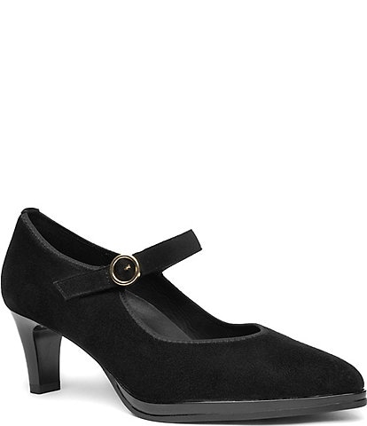 ara Amethyst Suede Mary Jane Pumps