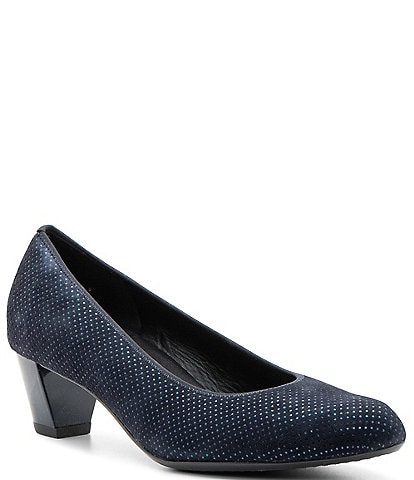 ara Kelly Leather Dotted Pumps