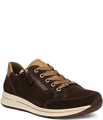 ara Oleanna Suede Side Zip Sneakers