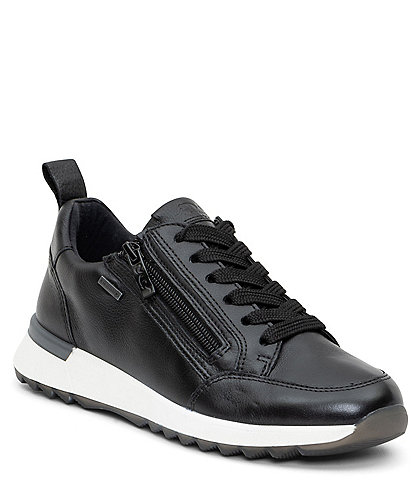 ara Victoria Waterproof Leather Zip Sneakers