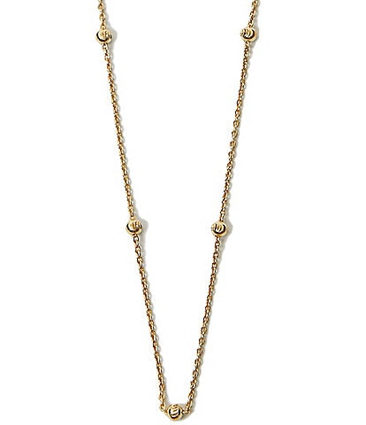 Argento Vivo Beaded Chain Collar Necklace