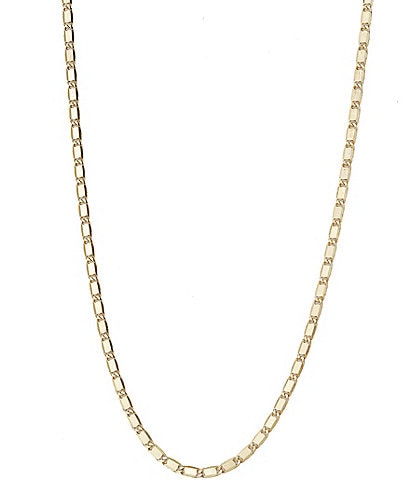 Argento Vivo Chunky Bar Sterling Silver Chain Necklace