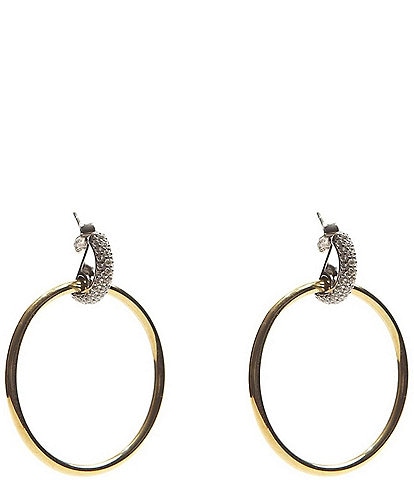 Argento Vivo CZ Orbital Earrings
