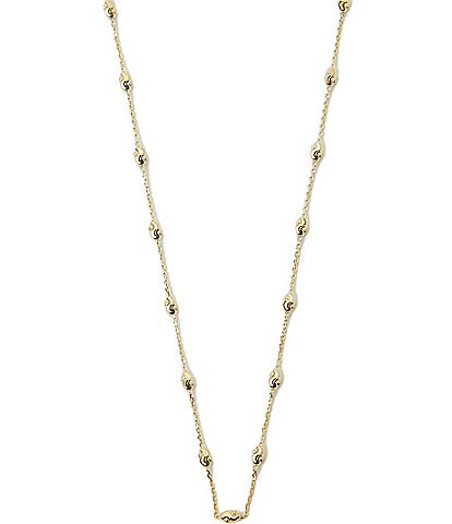 Argento Vivo Diamond Cut Beaded Collar Necklace