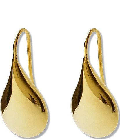 Argento Vivo Gold Small Puffy Drop Earrings