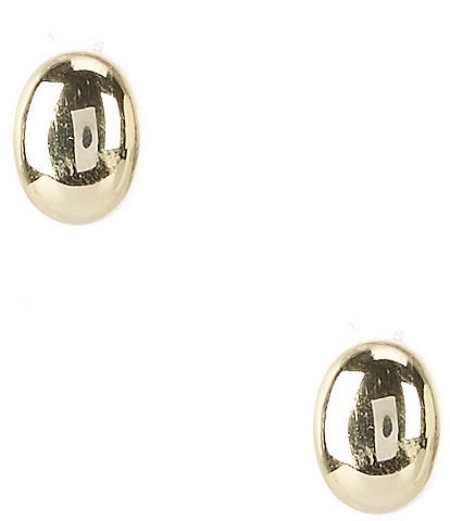 Argento Vivo Minimal Oval Stud Earrings