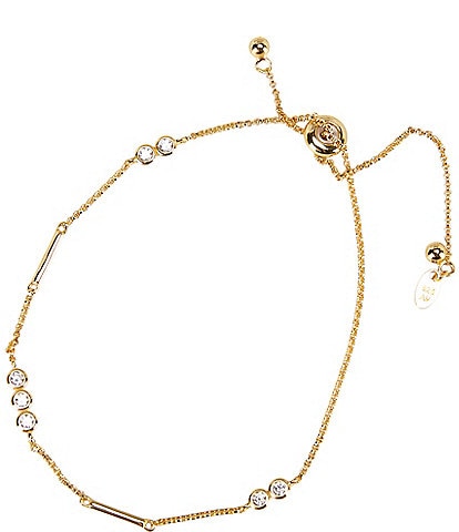 Argento Vivo Multi Stone Station Adjustable Bracelet