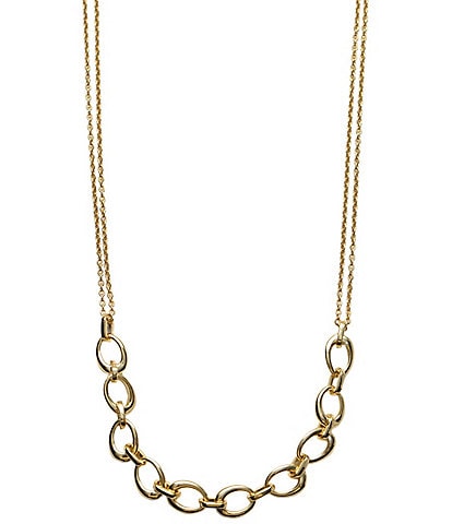 Argento Vivo Oval Frontal Collar Necklace