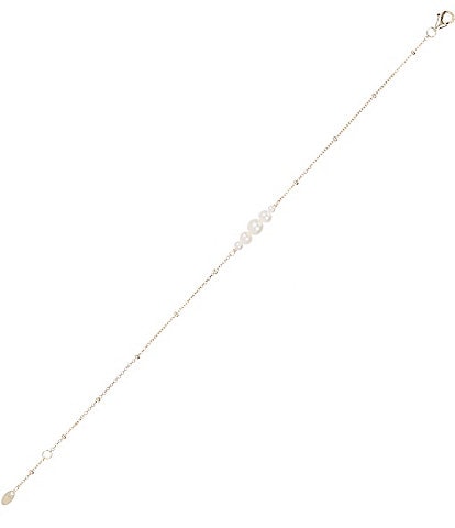 Argento Vivo Pearl Cluster Line Bracelet