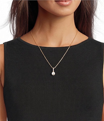 Argento Vivo Pearl Drop Short Pendant Necklace