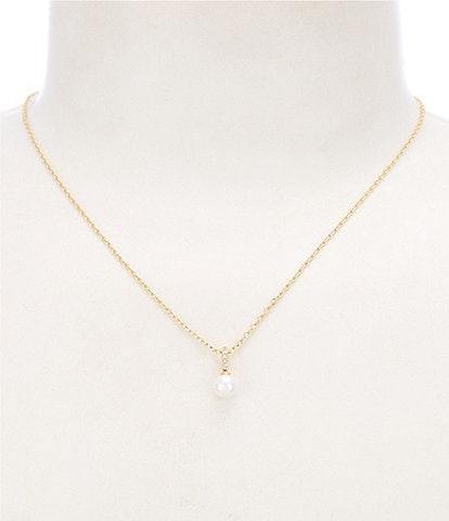 Argento Vivo Pearl Drop Short Pendant Necklace