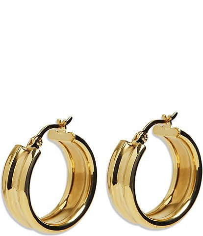 Argento Vivo Ridge Hoop Earrings