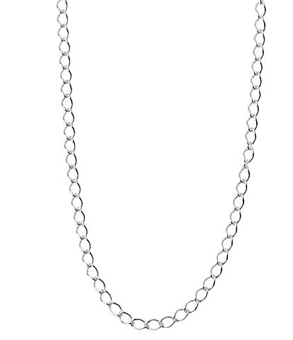 Argento Vivo Silver Woven Chain Necklace