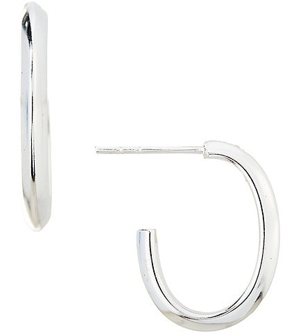 Argento Vivo Small Crescent Hoop Earrings