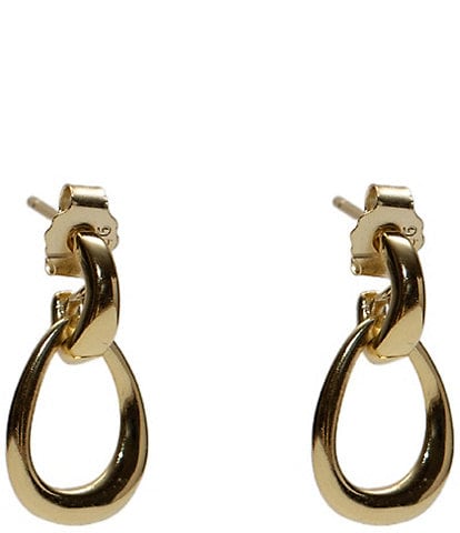 Argento Vivo Small Doorknocker Orbital Drop Earrings