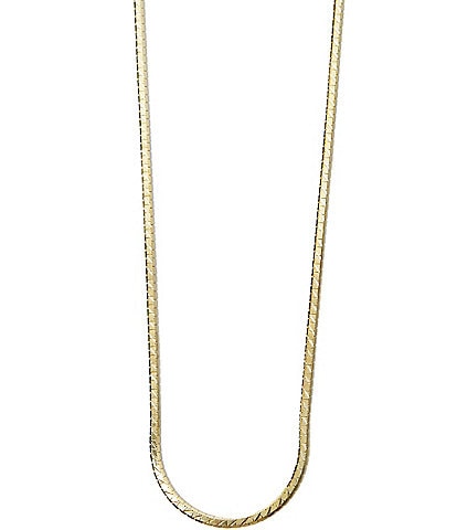Argento Vivo Snake Textured Sterling Silver Chain Necklace