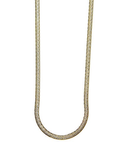 Argento Vivo Textured Snake Chain Necklace
