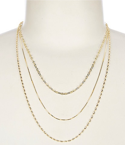 Argento Vivo Triple Layered Short Multi-Strand Necklace