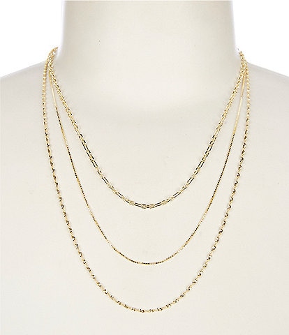 Argento Vivo Triple Layered Short Multi-Strand Necklace