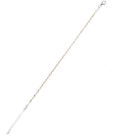 Argento Vivo Two Tone Link Line Bracelet