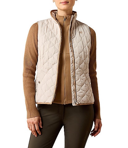 Ariat Ashley Insulated Texture High Neck Sleeveless Vest