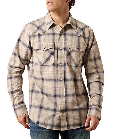 Ariat Big & Tall Huddle Long Sleeve Woven Shirt