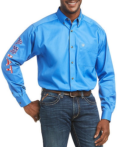 Ariat Big & Tall Team Logo Twill Long-Sleeve Woven Shirt