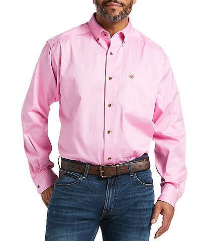 Ariat Big & Tall Twill Long-Sleeve Woven Shirt