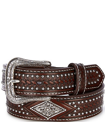 Ariat Big Boys 24-30 Diamond Shape Concho Belt