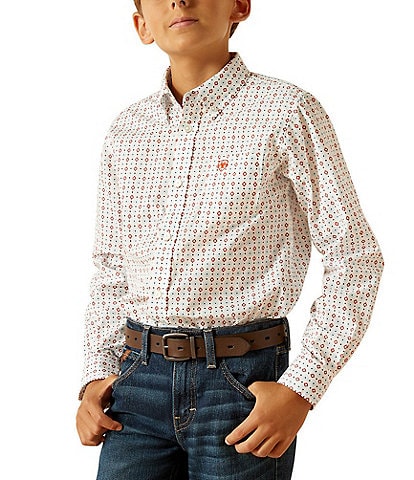 Ariat Big Boys 8-20 Long Sleeve Kade Classic Fit Shirt