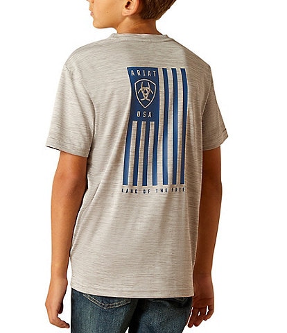 Ariat Big Boys 8-20 Short Sleeve Charger Ariat Spirited T-Shirt