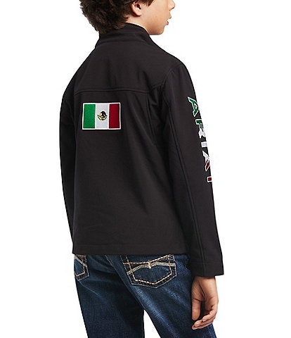 Big Boys 7-16 Long Sleeve New Team Softshell Mexico Jacket