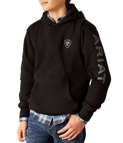 Ariat Big Boys Long Sleeve Logo Pullover Hoodie