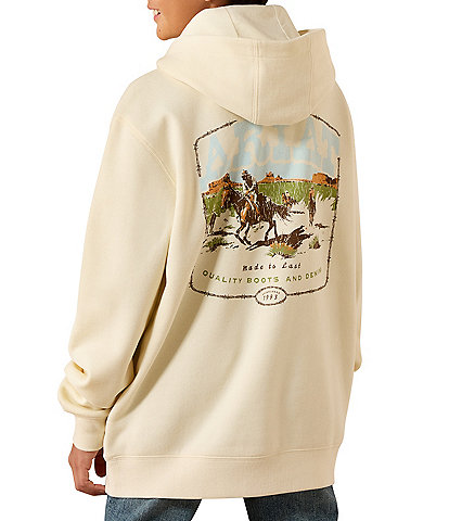 Ariat Big Boys Long Sleeve Pulp Brushed Fleece Hoodie