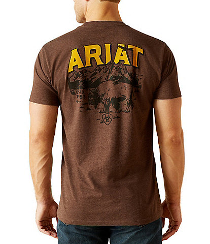 Ariat Bison Sketch Shield Short Sleeve Graphic T-Shirt