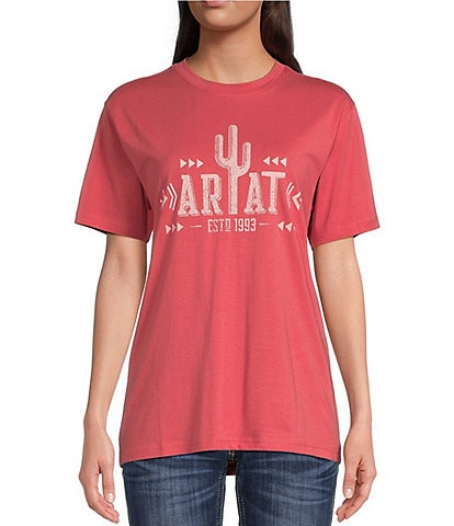 Ariat Cactus Graphic Short Sleeve Crew Neck T-Shirt