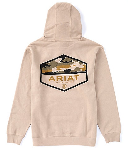 Ariat Camouflage Hex Long Sleeve Brushed Fleece Graphic Hoodie