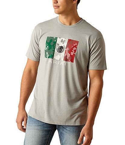 Ariat Camouflage Mexico Flag Short Sleeve Graphic T-Shirt