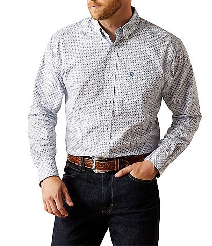 Ariat Classic-Fit Danny Wrinkle-Free Printed Long Sleeve Woven Shirt