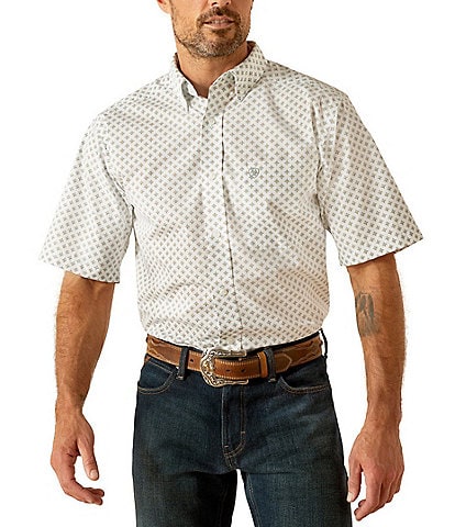 Ariat Classic-Fit Short Sleeve Printed Poplin Shirt