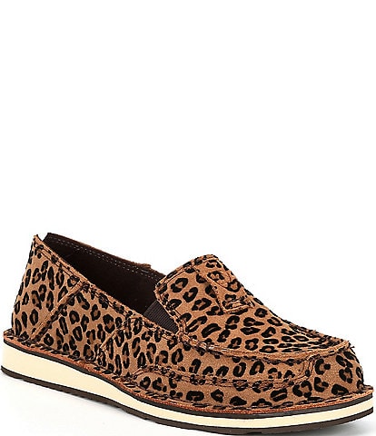 Ariat Cruiser Leopard Print Suede Loafers