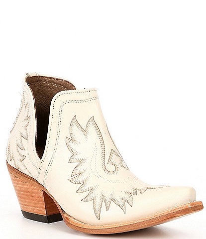 Ariat Dixon Leather Block Heel Western Booties