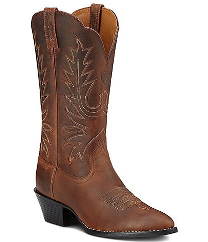 Ariat Heritage R Toe Leather Western Boots