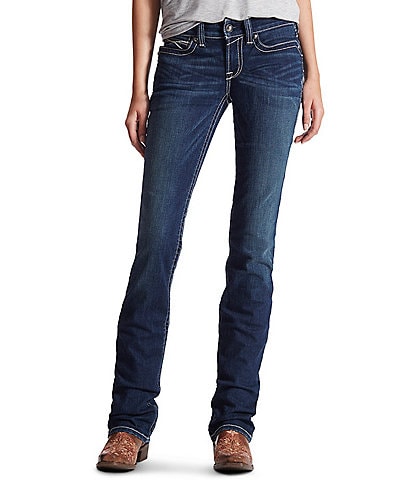 Ariat Icon Mid Rise 5-Pocket Stretch Straight Leg Jeans