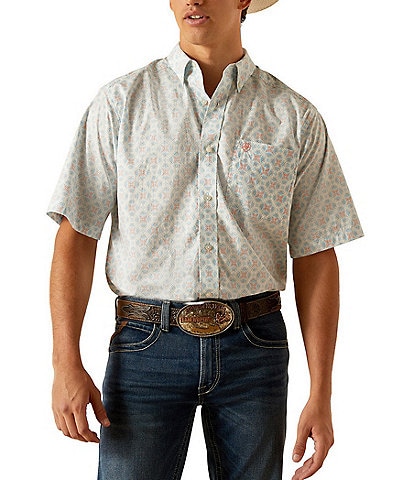 Ariat Kai Classic Fit Short Sleeve Printed Poplin Shirt